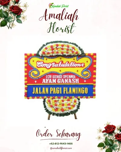 Bunga Papan Congratulation di Panunggangan Barat